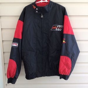 Ernie Irvine Robert Yates racing jacket sz L Nutmeg